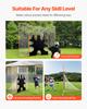 VEVOR 3-IN-1 Lacrosse Goal, 12x9 Ft Lacrosse Net with Backstop and Target, Quick & Easy Setup Backyard Rebounder Equipment