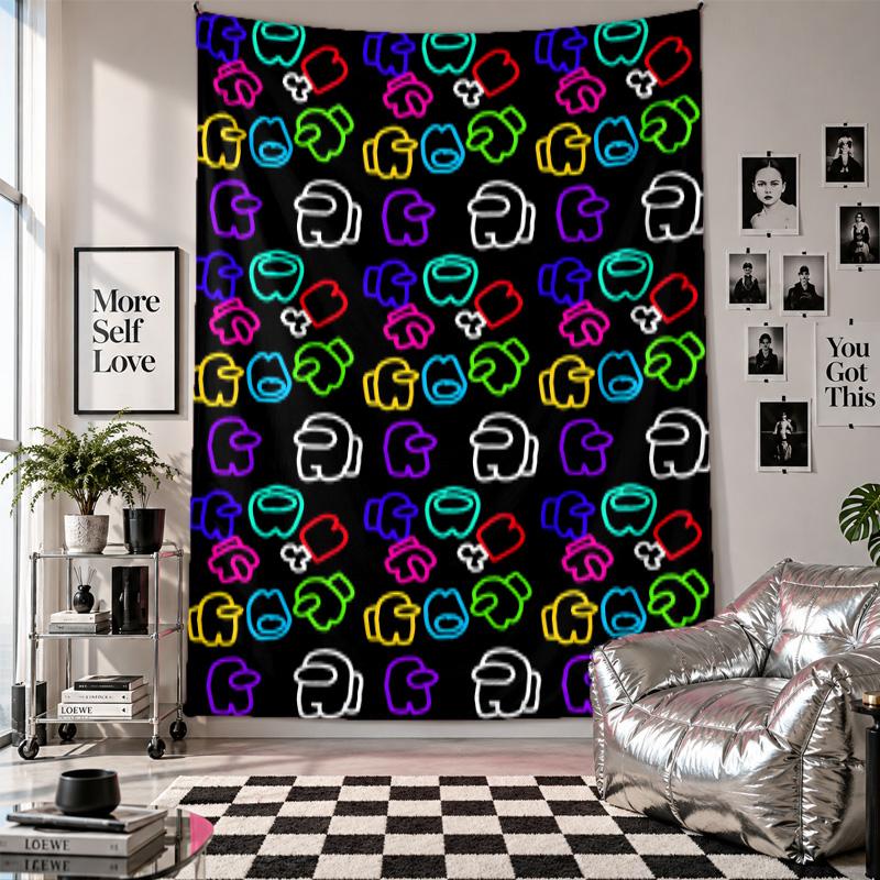 Wall TapestryAmong Us Art Hanging Cloth Decorative Background Cover for Room Decoration