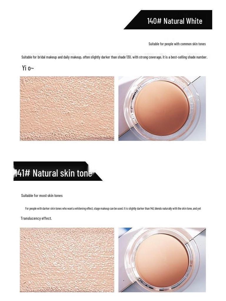 Bright Concealing Foundation: Studio-Grade Cream for Acne, Freckles, Dark Circles, and Tattoos