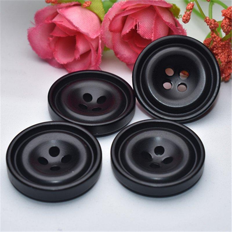 10 Buc. Nasture Negru Rotund Nasture Costum High-End Bărbați și Femei Nasture Palton Nasture Haine Nasture Jachetă Nasture Lână