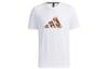 Adidas T Shirts Men's White Crew Neck Moderate Straight Fit GP0852