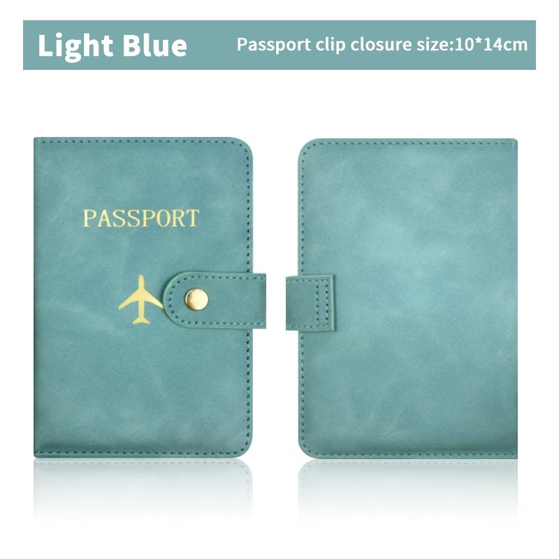Custodia per passaporto impermeabile, custodia da viaggio in pelle PU, portafoglio per carte di credito, grazioso libretto per passaporto per donne/uomini