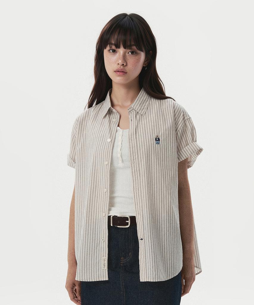 WHO.A.U Steve Loose Fit Short Sleeve Shirts / Whyag2511F