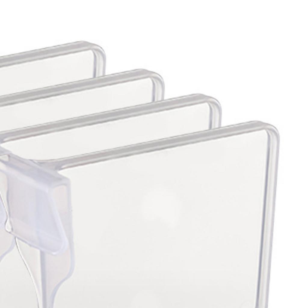 4Pcs Retractable Refrigerator Divider Clip Extendable Fridge Separator