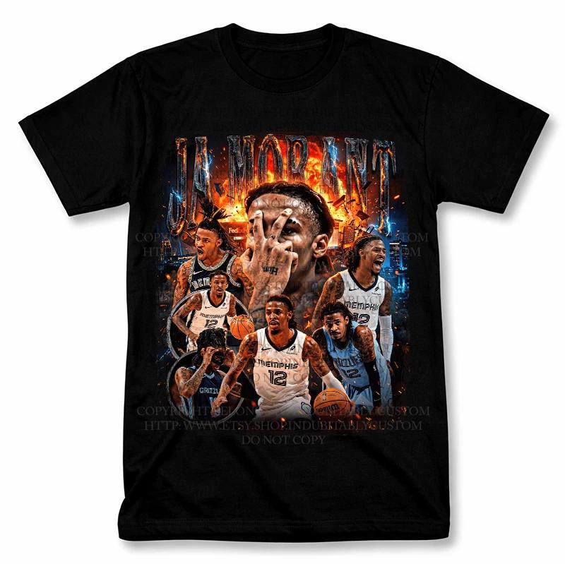 Ja Morant Memphis Grizzlies Graphic T shirt Vintage Style Basketball Tee XL