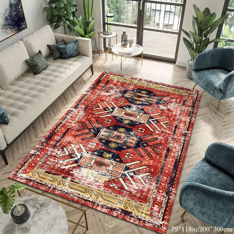 Retro Carpet Homestay Decoration Carpet Bedroom Bedside Carpet Living Room Study Room Carpet