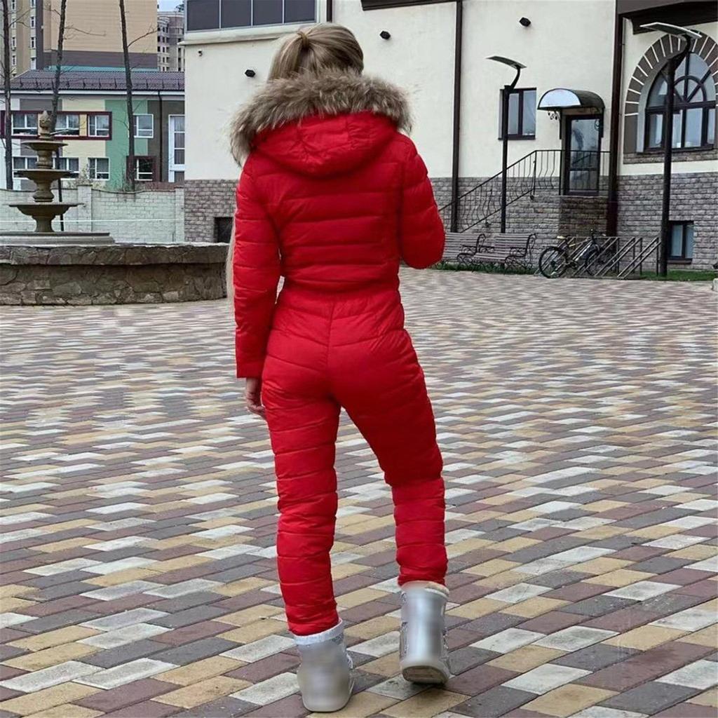 Women Fashion Casual Thick Hot Snowboard Skisuit Outdoor Sports Zipper Ski Suit