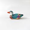 Hand-Carved Wooden Duck Ornament - Small Animal Decor for Creative Home Living Room
