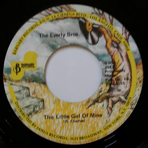 7inch Record EVERLY BROTHERS - This Little Girl Of Mine B503 Barnaby Records UK Rock Used