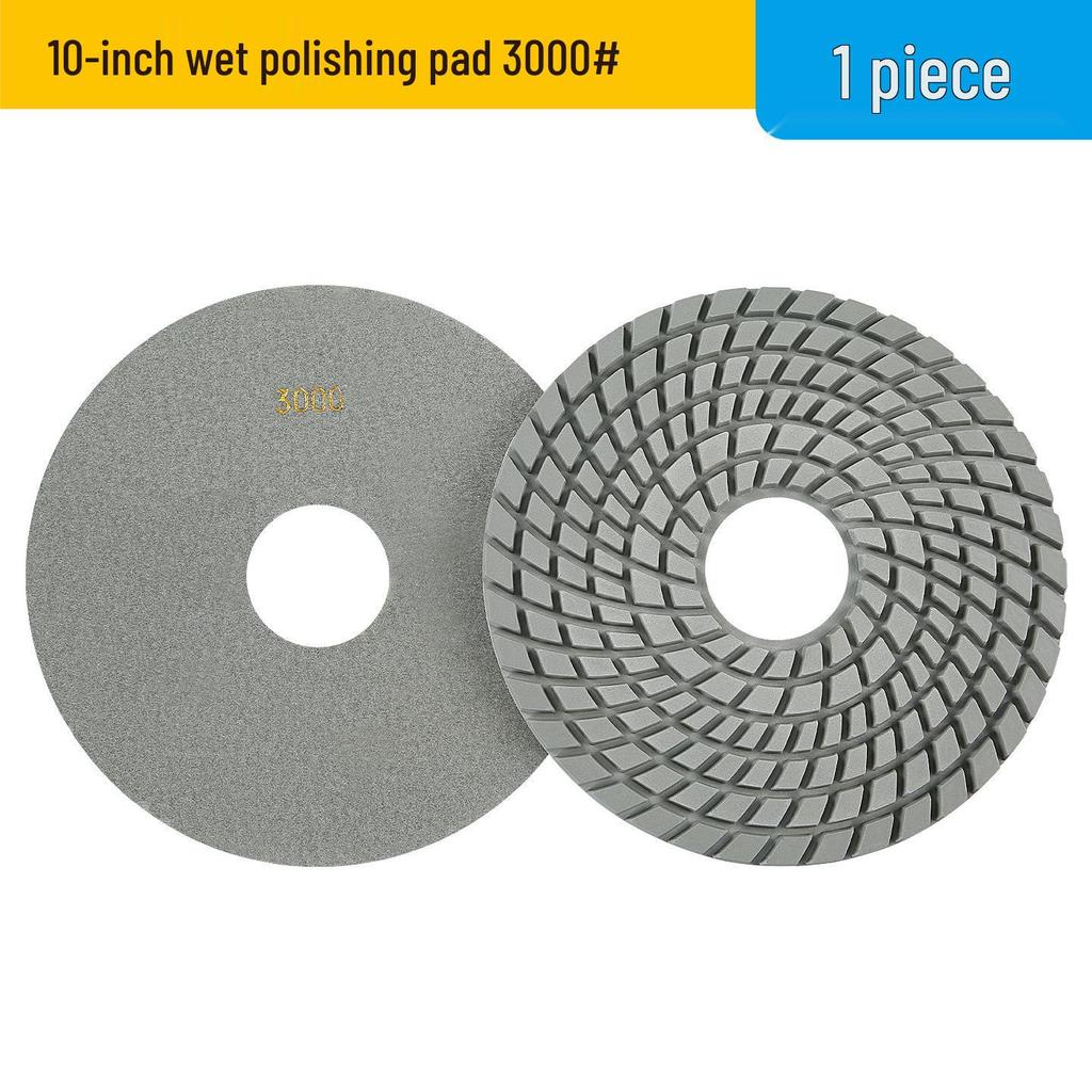 Multi-Size Diamond Water Polishing Pad (5" To 14") for Granite - Fits Angle Grinders