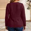 Women's Fashion Casual Plus Size Solid Color Long Sleeve Jacket