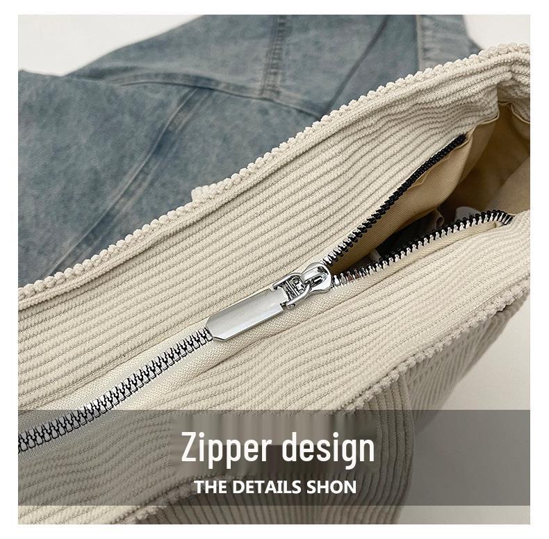 2025 Women's Corduroy Tote: Lightweight, Large-Capacity Fashion Shoulder Bag