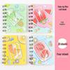 Cute Mini Cartoon Coil Notebook - Portable Pocket-Size Study Journal for Students