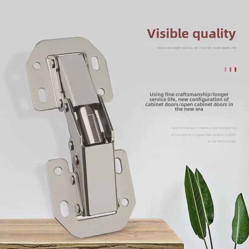 Cabinet Door Slot-Free Surface-Mounted Hydraulic Damping Hinges