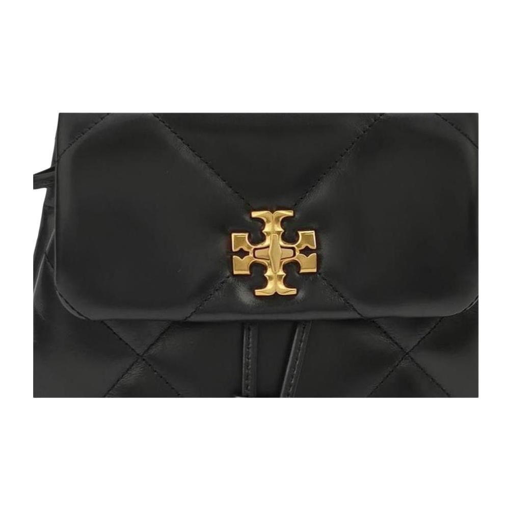 Tory Burch Kira Classic Logo Leather Mini Backpack Women Backpacks Black 170485-001