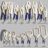 Heavy-Duty Multi-Function Pliers with Round Mouth, C-Type Automatic Clamp, and Flat Head Quick Seal