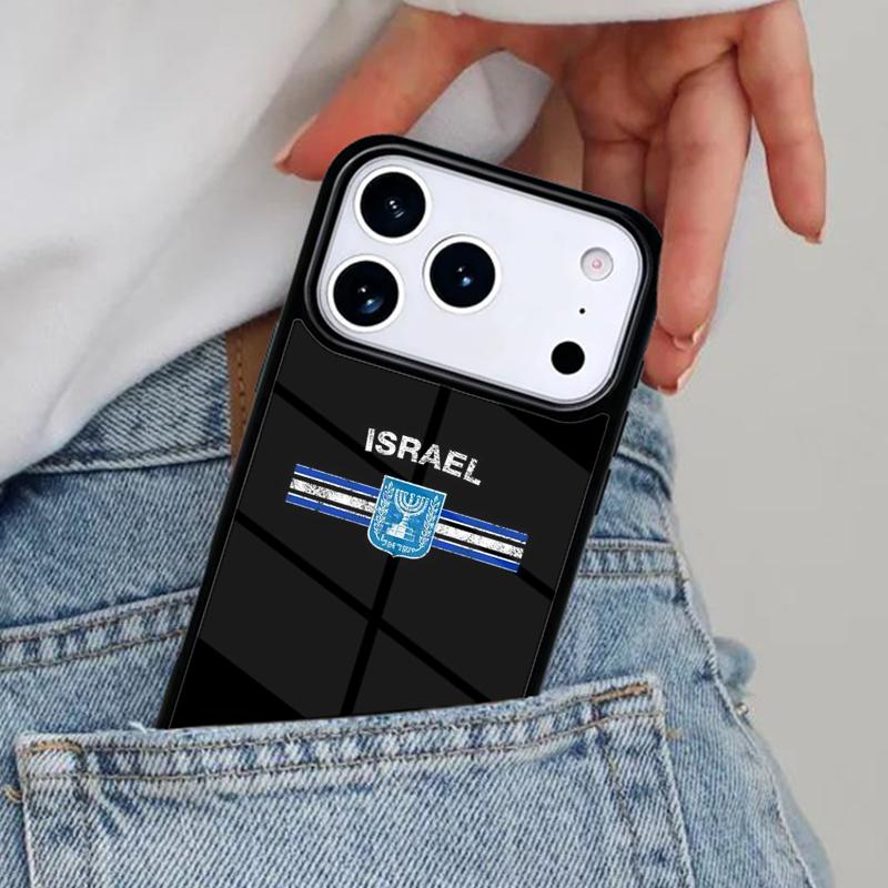 Custodia per telefono con bandiera di Israele per iPhone 16e 15 14 13 12 17 Pro Max Plus Air 17pro Cover Coque