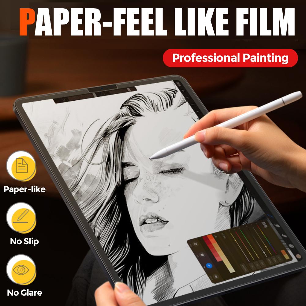 TCF Paperlike Feel Matte Film Drawing Screen Protector for Huawei MatePad 10.4 / MatePad Pro 10.8 / MatePad 11 / MatePad Pro 11 / MatePad Pro 12.6 / Huawei MatePad 10.4