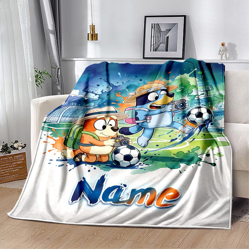 Football Fun Friends Customize Your Name Blanket Lightweight Customizable Blanket Durable Comfort Throw For Home Decor Bedding Picnics Bed