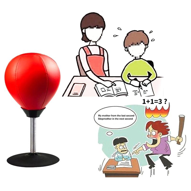 Desktop Boxing Ball Have Suction Cup Desk Punching Bag Boxing Equipment Kids And Adults Stress Relief Boxing Practice Exercise