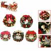 Wreath Christmas Merry Garland Xmas Front Door Wall Decoration Ornament Bell
