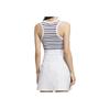 Adidas Originals Striped Round Neck Comfortable Slim Fit Sports Vest Women Tops White KE3722