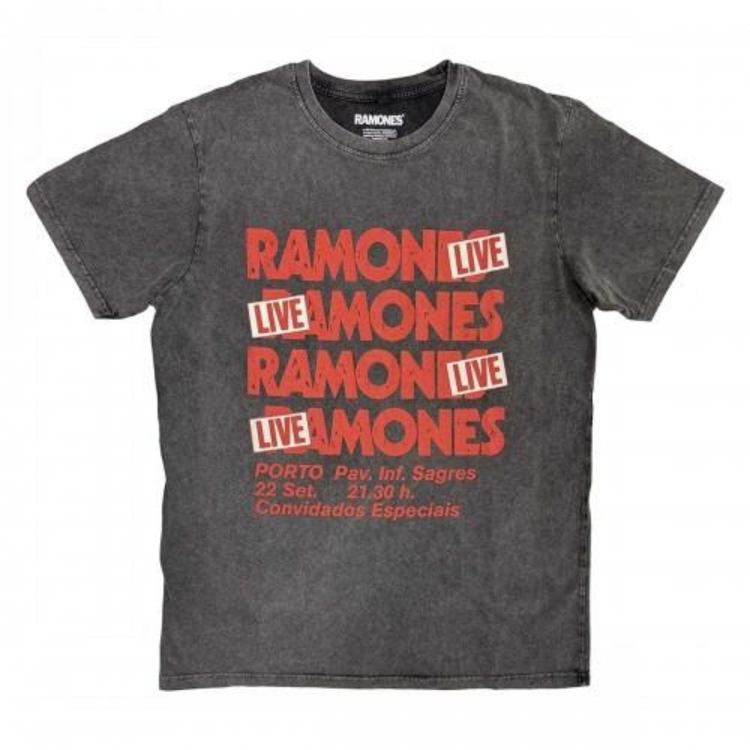 

Ramones Unisex Adult Concert Stone Wash T-Shirt S чёрный
