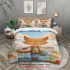 Queen Size Bedding Set Softville Cozy Town Cute Fern The Quilt Fox With Duvet Cover  Pillowcase For Children'S Bedroom Decor