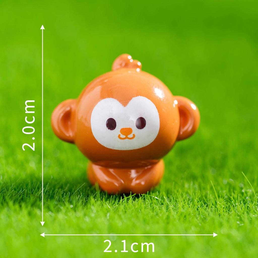 Animal Zodiac Resin Ornament With Cartoon Snake Rabbit Tiger For Desk Decor