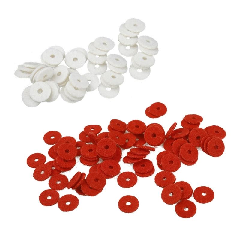 90 Peças Feltro de Piano para Pernas de Cadeira Almofada de Piano Mini Almofadas de Feltro Arruela Reguladora para Reparo de Piano Peças de Reposição para Reparo de Piano