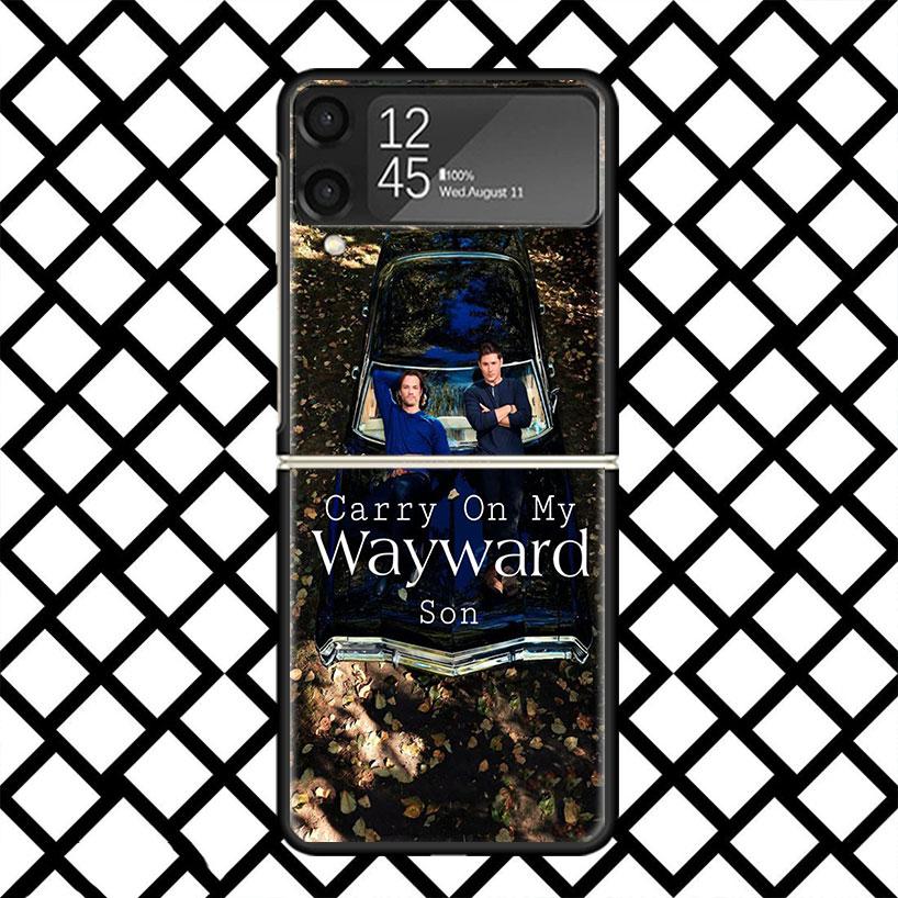 Babaite Supernatural SPN Dean And Sam Phone Case For Samsung Z Flip 7 6 5 4 3 Galaxy ZFLIP7 ZFlip6 5G Flip5 Flip4 Flip3 5g Black