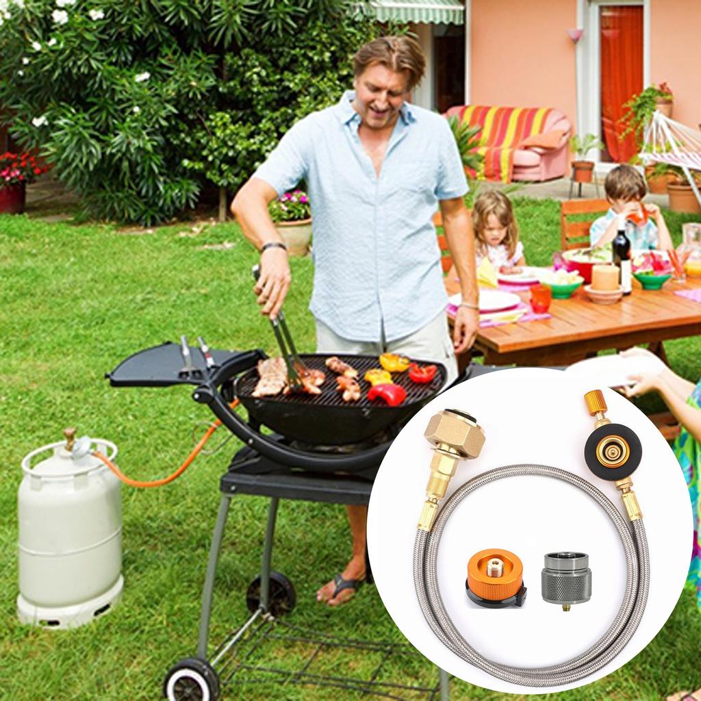 Gas Stove Propane Refill Adapter Gas Tank Inflation Joint Outdoor Cylinder Filling Adapter Gas Tank Furnace Connector