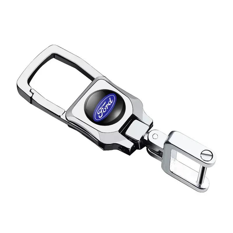 Focus Hot For Ford Car Keychain Strong Carabiner Shape Keychain Vintage Key Chain Ring For Ford Focus ST Ranger Mondeo Kugo Ecos