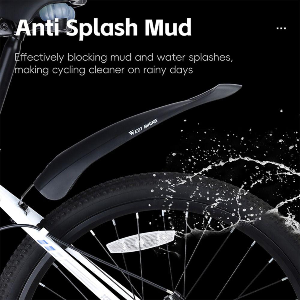 2Pcs 20/22/24 in Cycling Splash Guard Front and Rear Bicycle Mudguard Rainboards  MTB