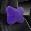 Soft Foam Lumbar Pillow Plush Cushion Headrest Cushion Car Headrest Pillow  Winter Season