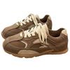 2025 Autumn Color Matching Retro Moral Training Shoes Women's Internet Celebrity Flat-bottomed Versatile Cow Velvet Casual Sports Shoes Tide