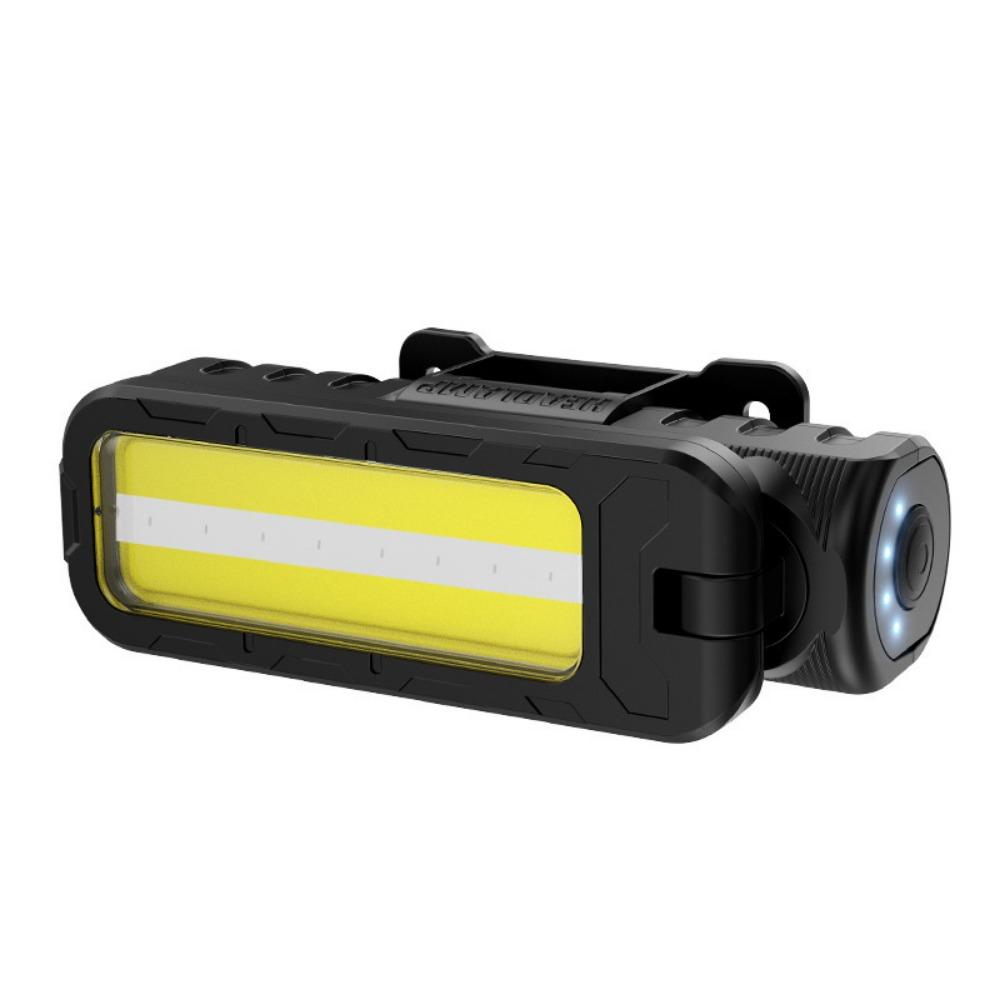 High Bright COB LED Work Light 6 Modes 180° Rotating USB Rechargeable Headlamp 4 Level Dimming Magnetic Base