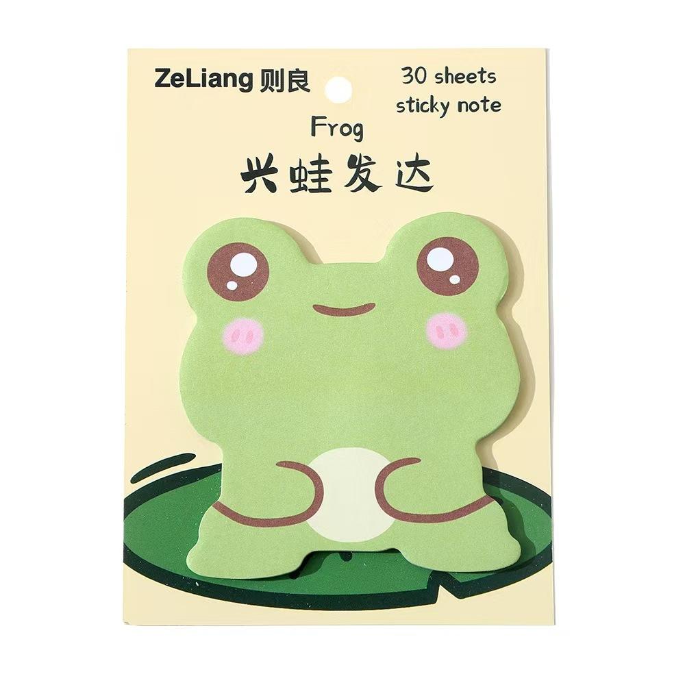 30 Sheets Cute Animal Sticky Notes, Unusual Sticky Notes, Cartoon N Times, Message Sticky Memo Pad Stationary Office Accessories