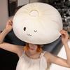 Creative Cute Doll Bun Pillow: Plush Sofa Cushion and Soothing Toy for Girls and Children.
