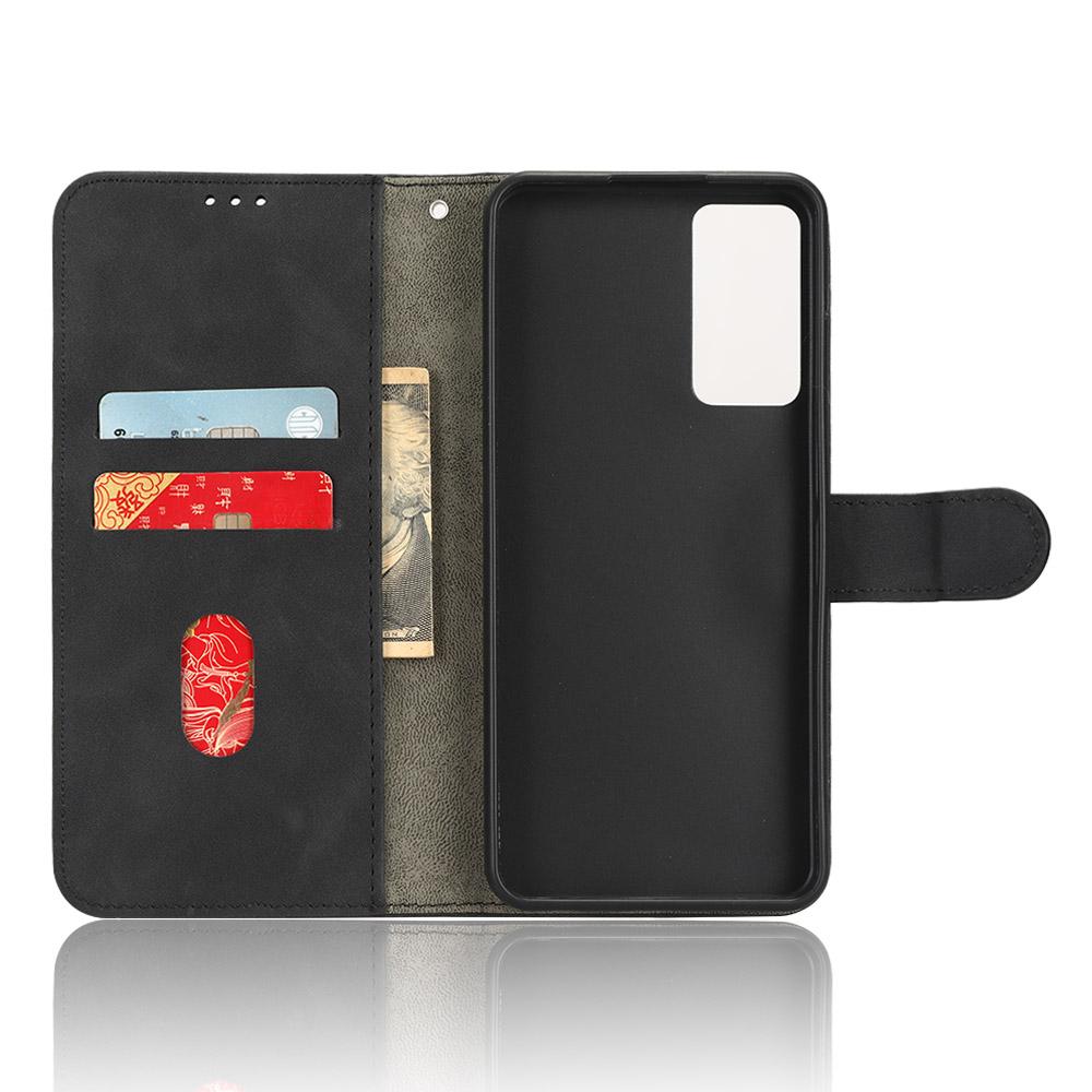 Protective Cell Phone Cover For TCL 40R 5G Skin-Touch Feeling PU Leather Flip Wallet Case Stand