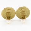Chanel COCO Mark Earring Vintage Plated Gold 14.5g Women Used