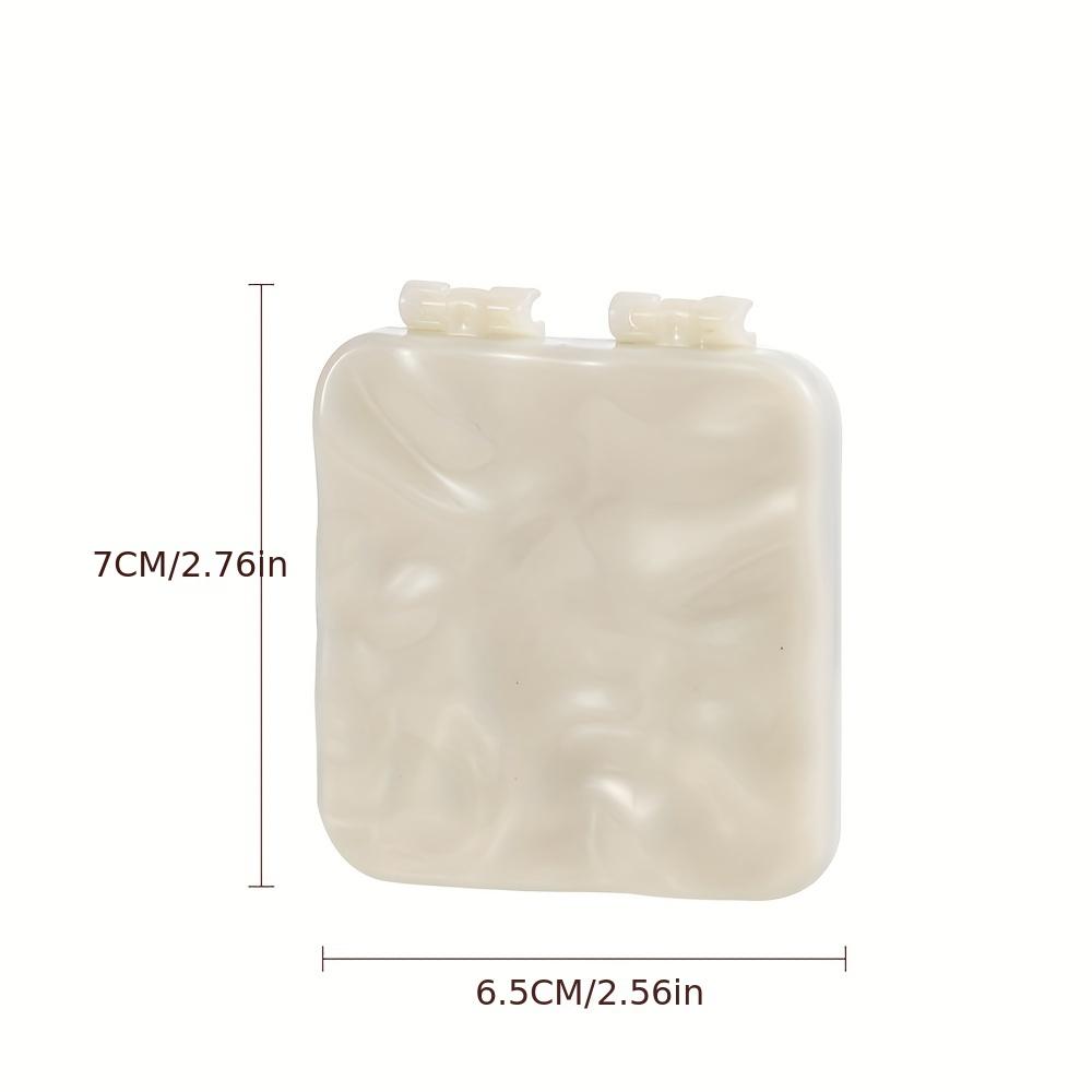 1 Handheld Mirror, Double-sided Small Mirror, Women's Body Mirror, Manual Folding Mirror Handheld Mirror, Desktop Vertical Makeup Mirror