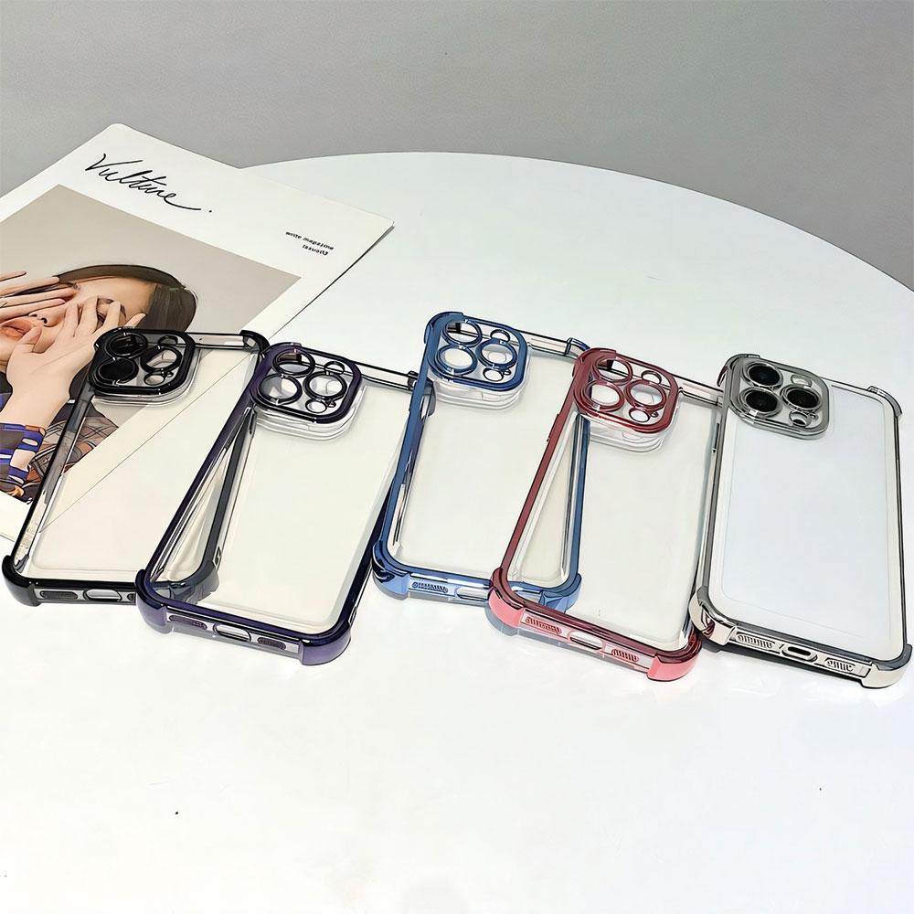 For Tecno Spark Go 1 2025 2024 2023 Spark 20 20C 10C Pop 9 8 7 Pro Case Clear Luxury Shockproof Four Corner Electroplated Cover