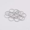 48Pcs/Lot 8-20mm Round Jump Rings Twisted Open Split Rings jump rings Connector For Jewelry Makings Findings Supplies DIY
