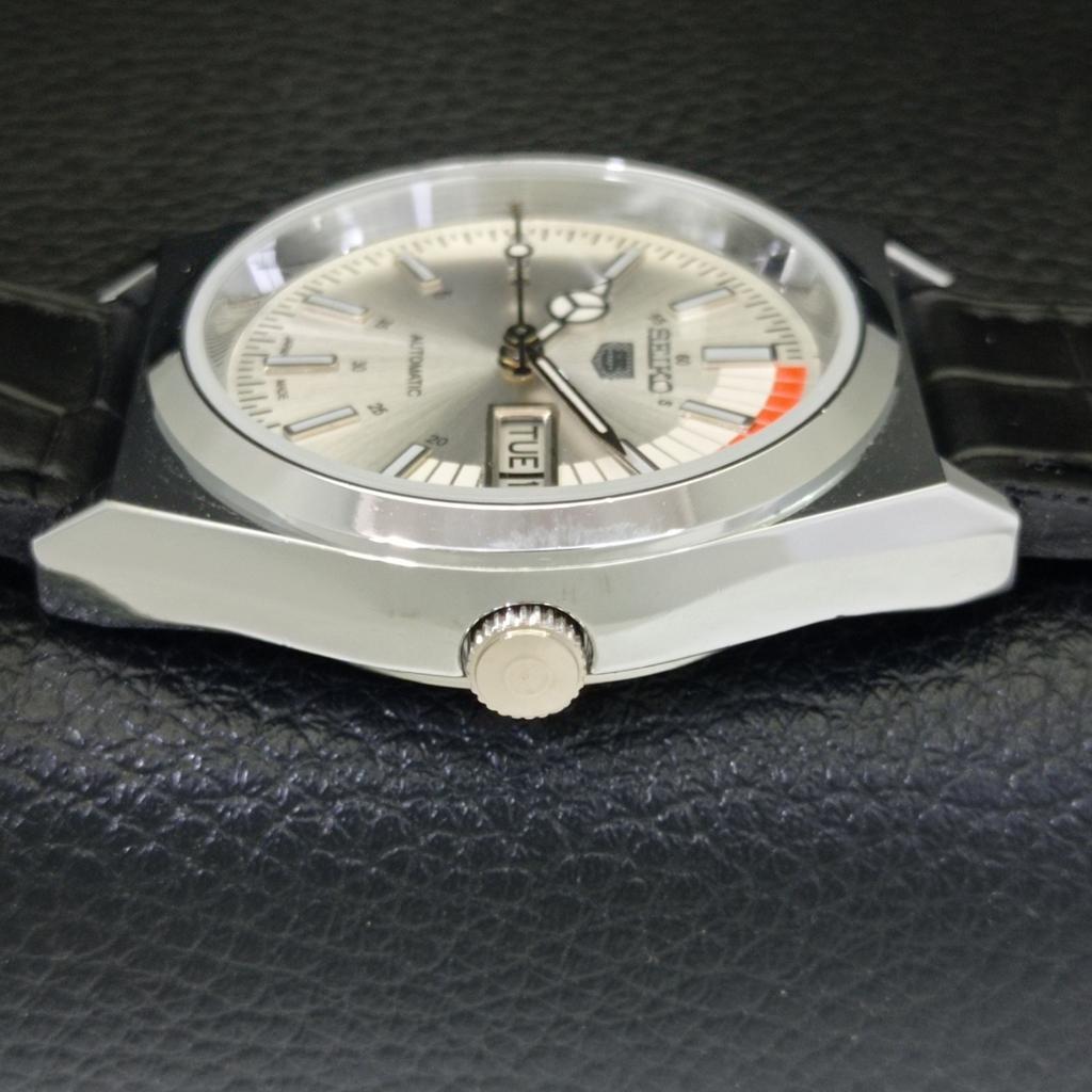 REFURBISHED VINTAGE SEIKO 5 AUTOMATIC 6309A JAPAN MENS SILVER WATCH A440886-9 Sk-a440886-1
