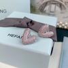 HEFANG Tulip Sterling Silver Heart Stud Earrings with Full Diamond and Epoxy Design.