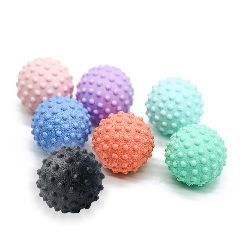 Textured Spiky Massage Ball Deep Tissue Pressure Relief TPE Sensory Fidget Toy Handheld Muscle Roller for Daily Relaxation