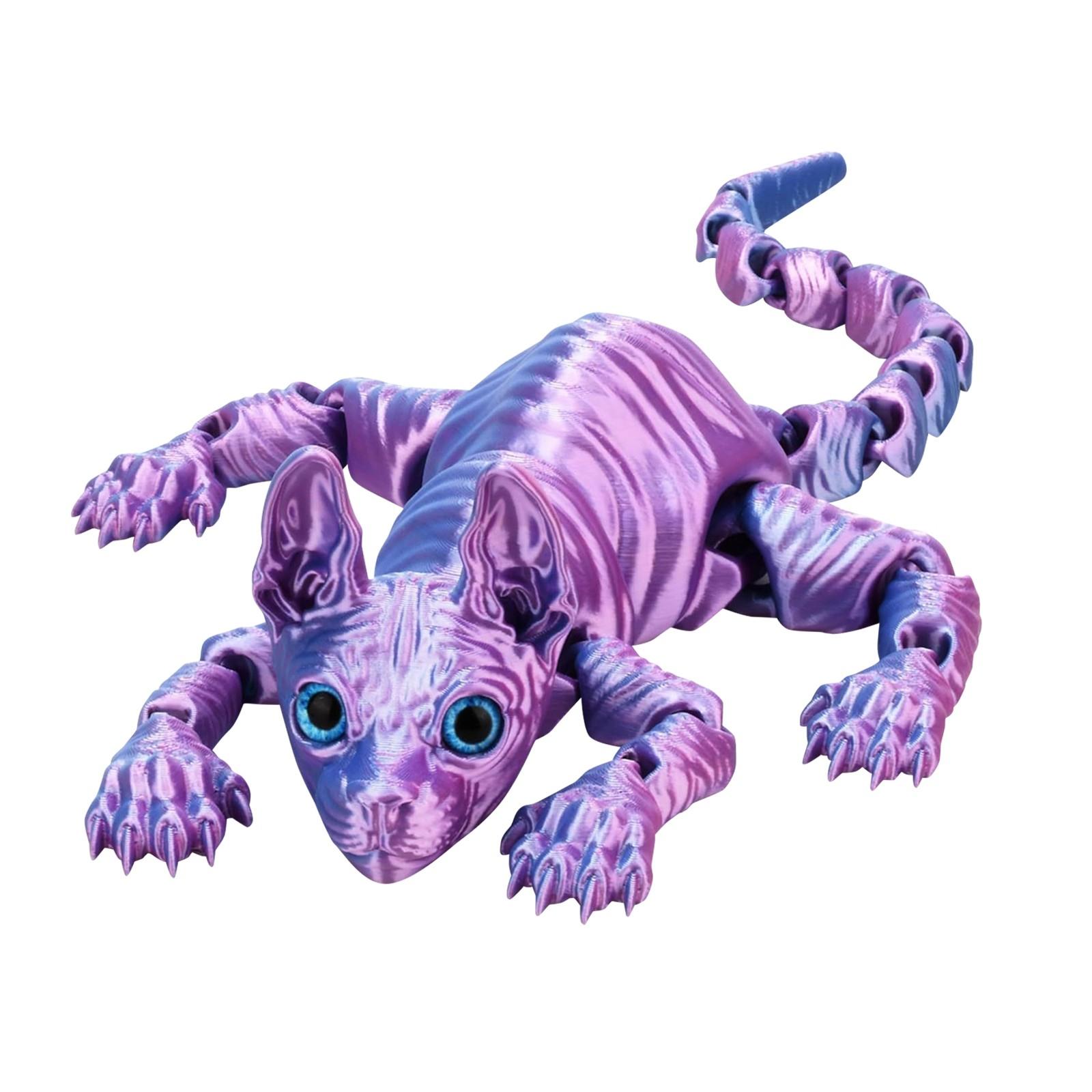 

3D-печатная модель безволосой кошки, игрушка-украшение в подарок One Size