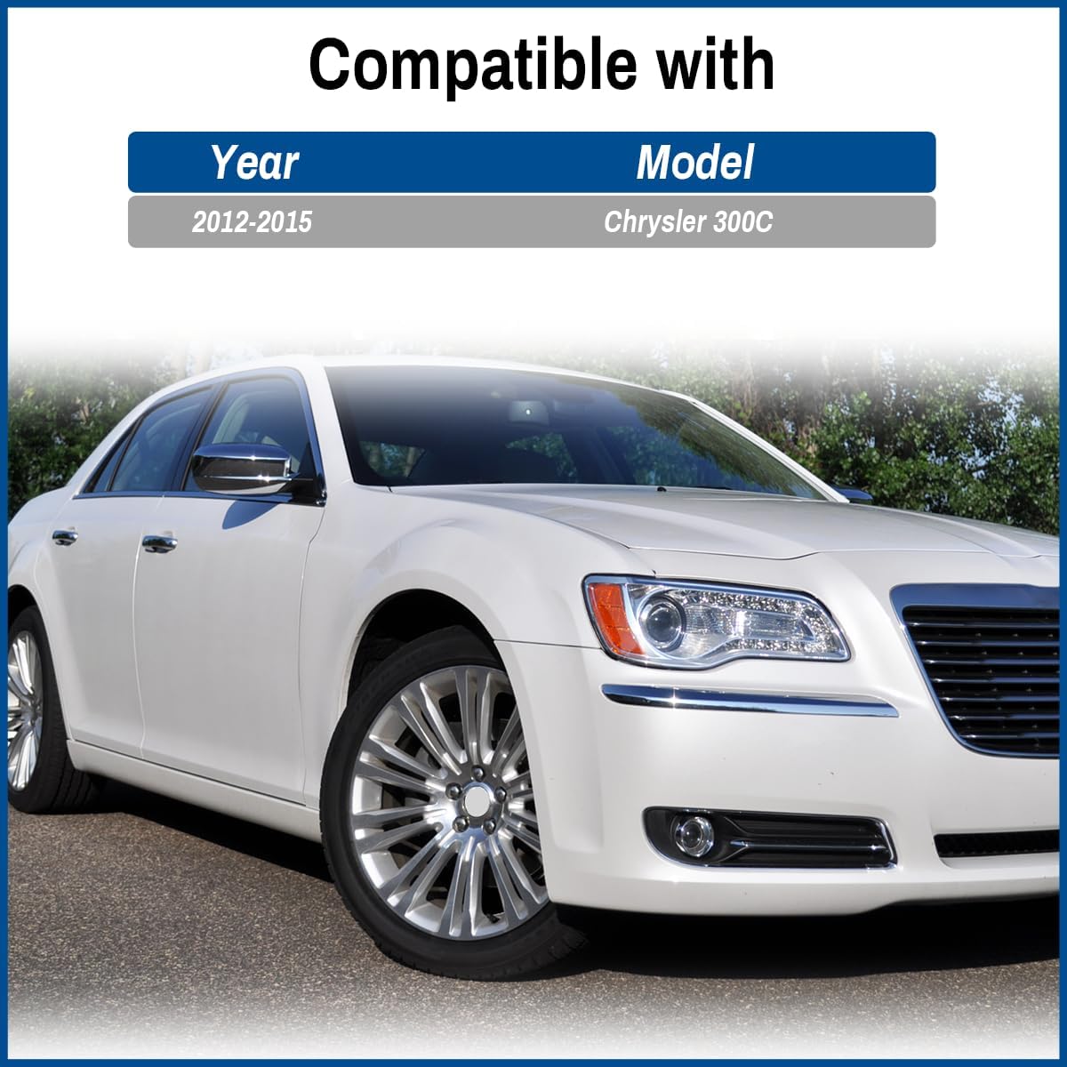 

64mm 2.5in Wheel Center Caps for Chrysler 200 300 Pacifica Town and Country 1LB74TRMAB 1LB74SZ7AB 1LB74SZOAB 1LB74TRMAA Wheel Center Hubcaps 4 Pack