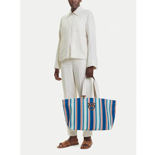 Сумочка PINKO Shopping Bag Extra PE 25 PLTT 104754 A2G5 синий